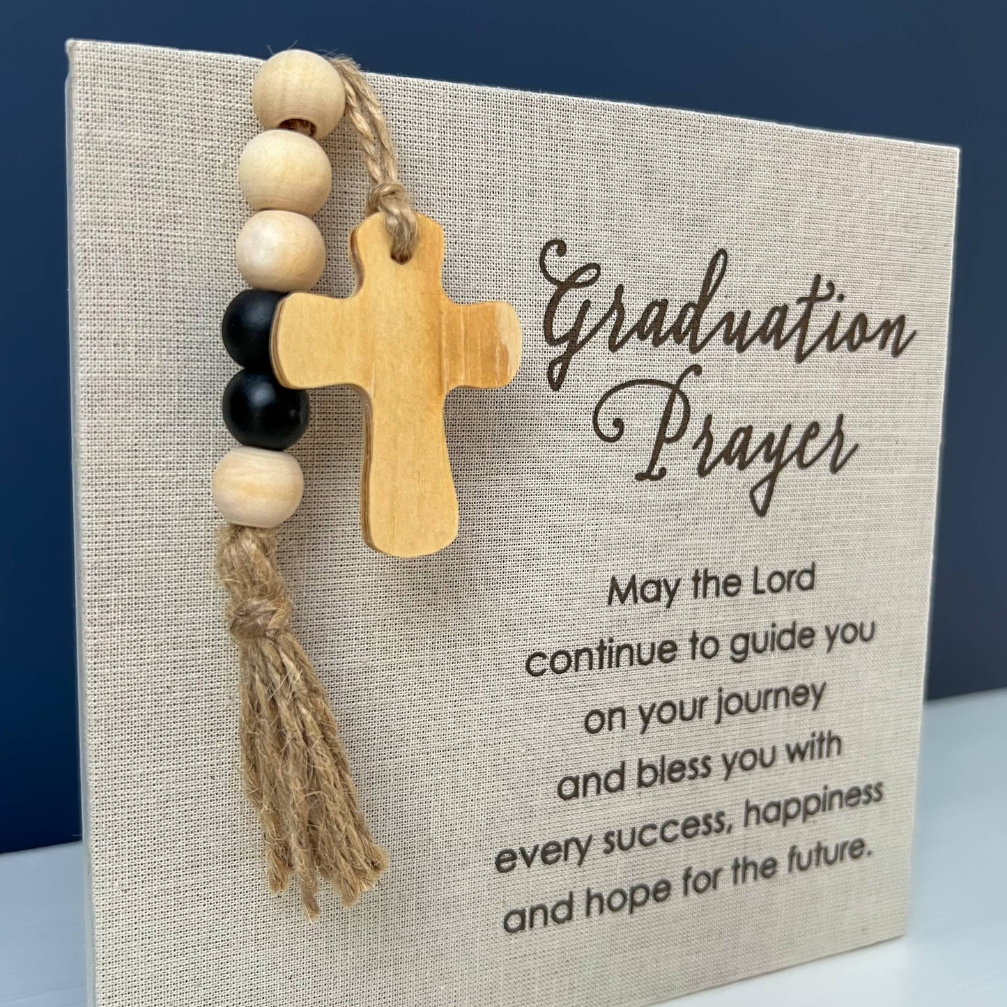 Graduation Prayer Fabric Plaque