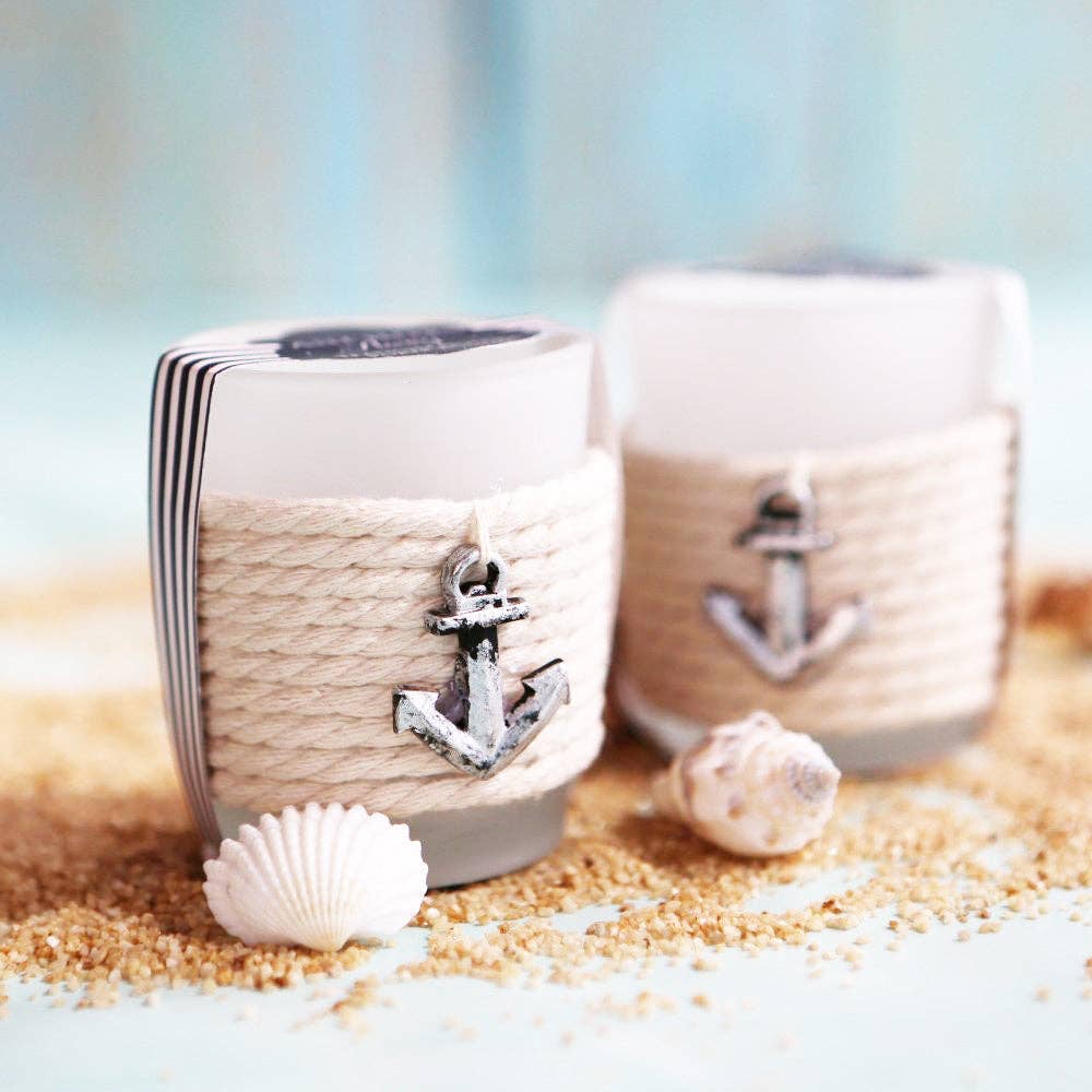 Anchors Away Rope Tea Light Holder