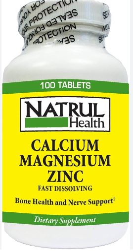 Natrul Health Calcium-Magnesium-Zinc