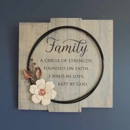 Family Circle of Strength Wall Plaque