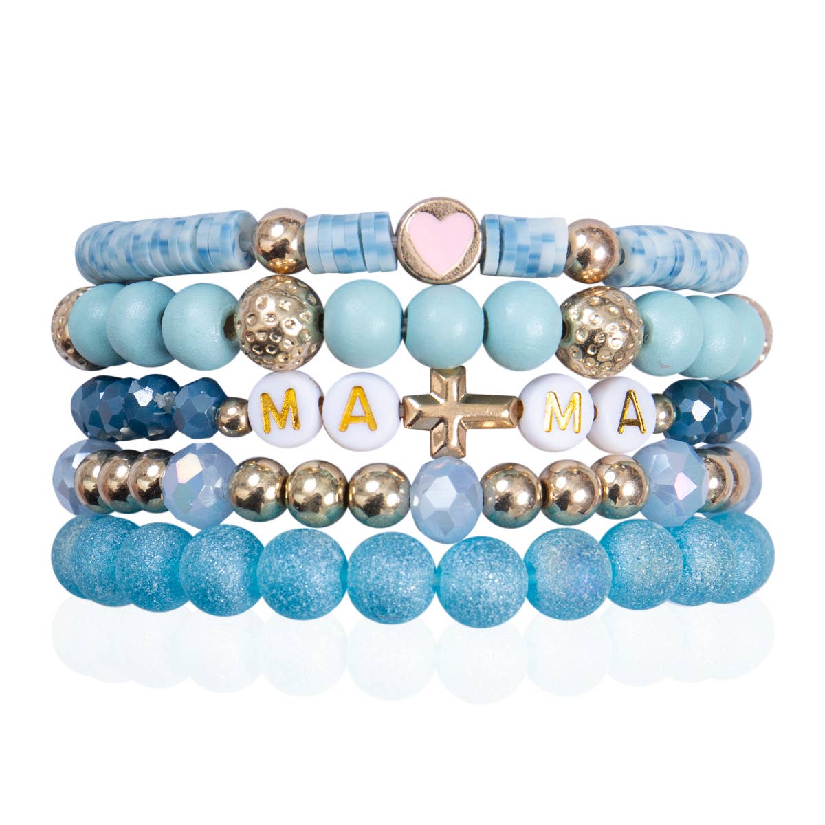 Mommy and Me Bracelets - Beaded Stackable Bracelets