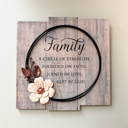 Family Circle of Strength Wall Plaque